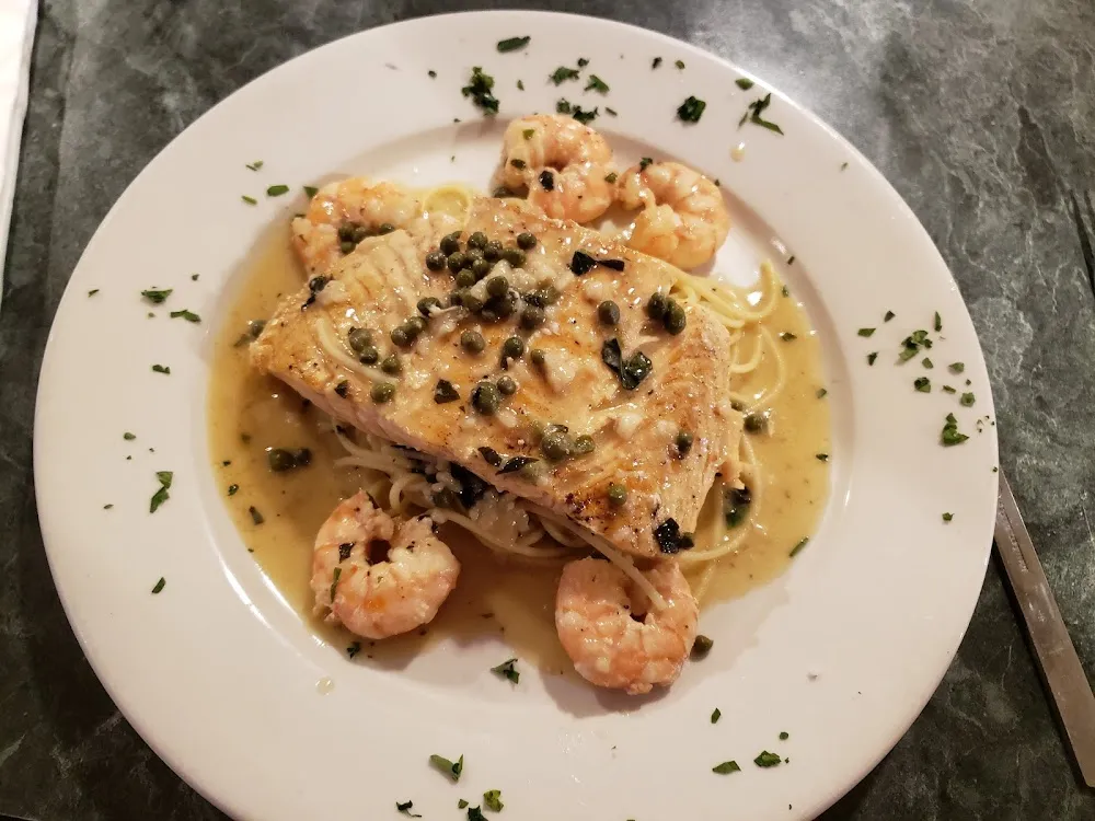 Salmon with Shrimp